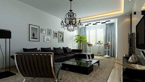 哈尔滨海富金棕榈装修效果图