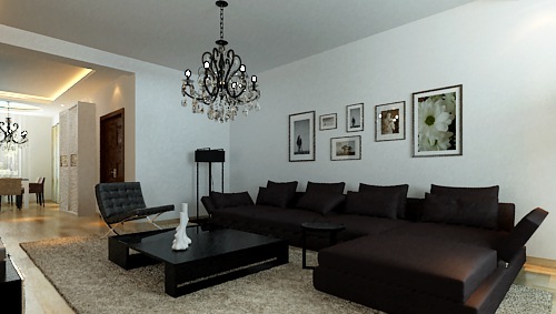 哈尔滨海富金棕榈装修效果图