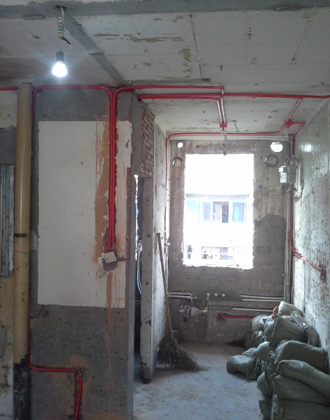 上海水电隐蔽照片装修效果图