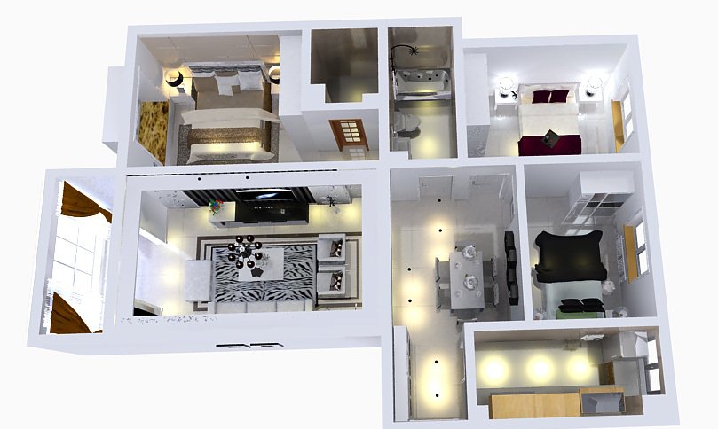 郑州芦邢庄花苑装修效果图