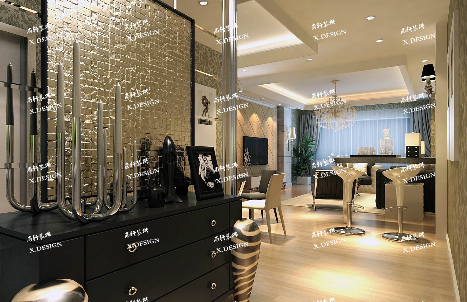 西安枫林华府装修效果图