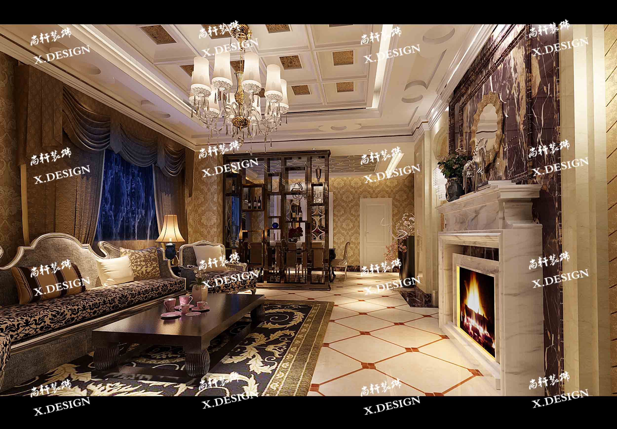 西安曲江中海铂宫装修效果图