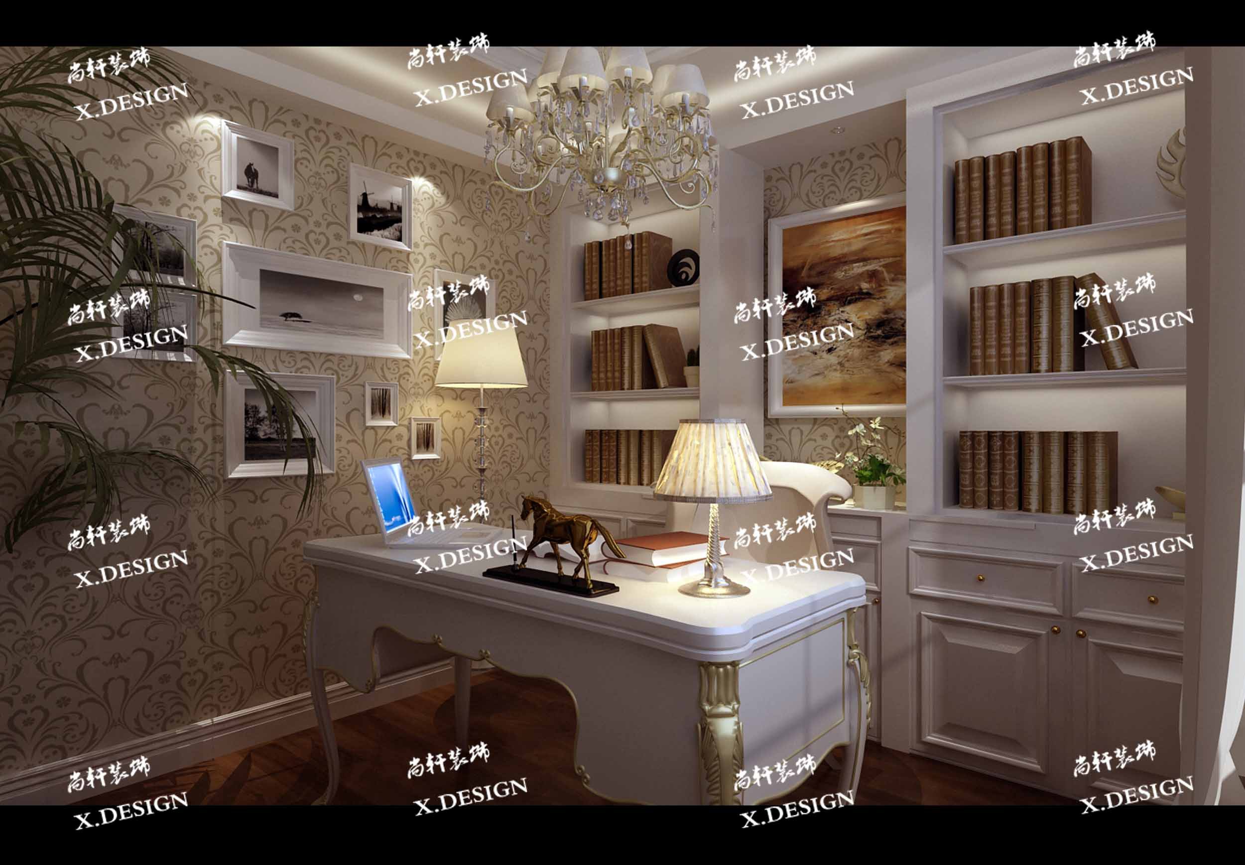 西安曲江中海铂宫装修效果图