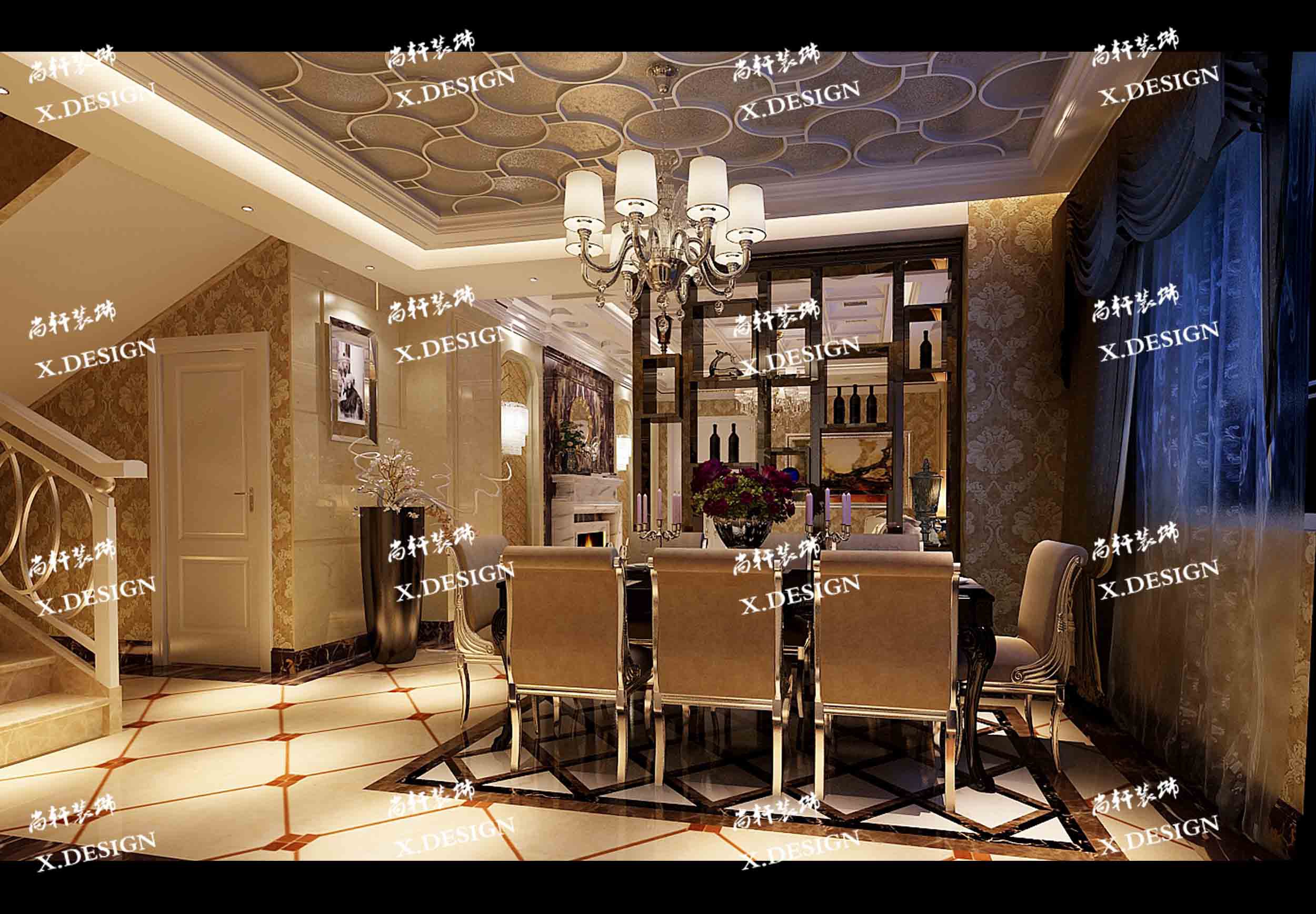 西安曲江中海铂宫装修效果图