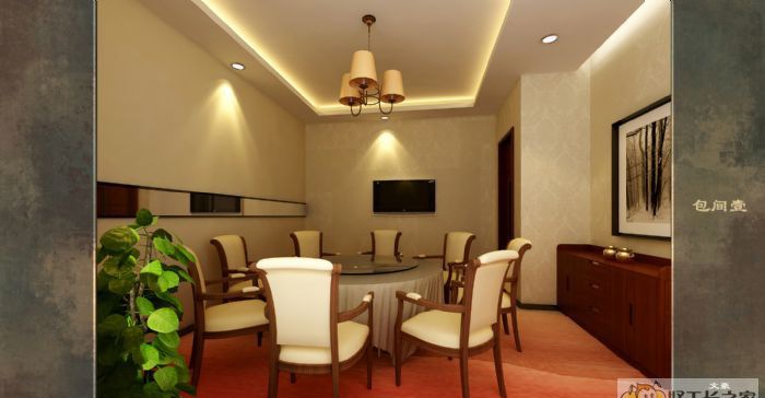 西安曲江国展餐厅装修效果图