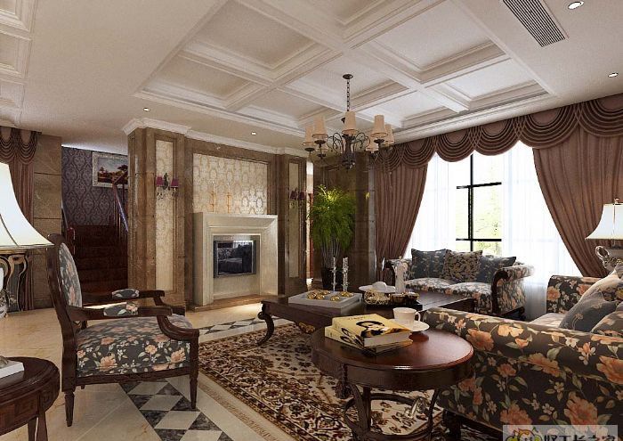 天津海河金湾公寓装修效果图