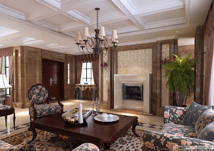 天津海河金湾公寓装修效果图