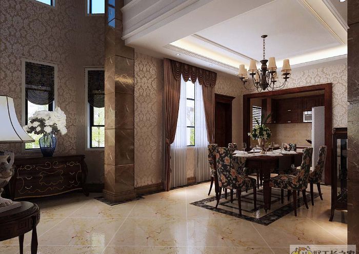 天津海河金湾公寓装修效果图