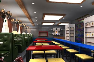 石家庄韩国料理店装修效果图