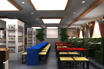 石家庄韩国料理店装修效果图