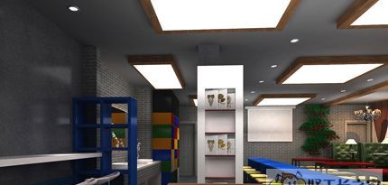 石家庄韩国料理店装修效果图