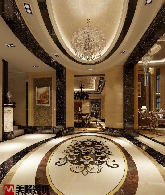 广州富力唐宁公馆别墅装修效果图