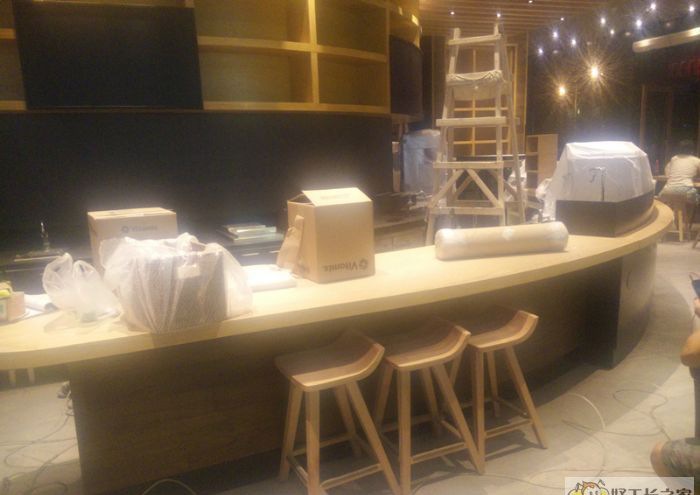 武汉黄石万达星巴克装修效果图