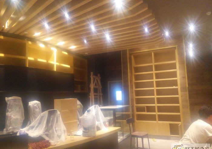 武汉黄石万达星巴克装修效果图