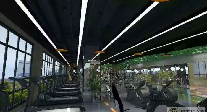 西安礼泉县凯健健身房装修效果图