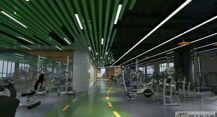 西安礼泉县凯健健身房装修效果图