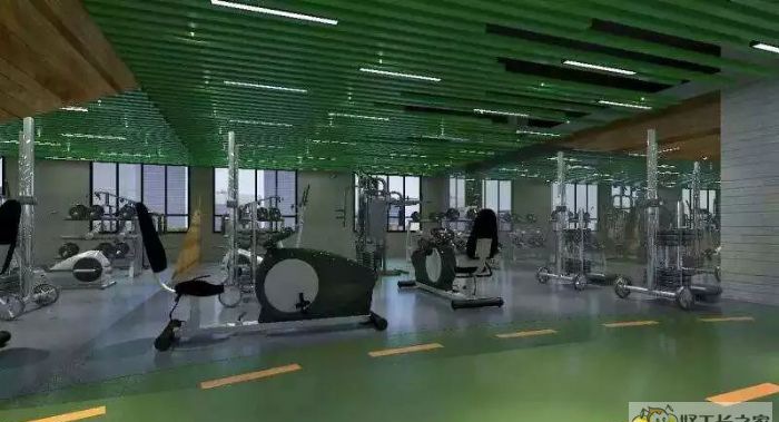 西安礼泉县凯健健身房装修效果图