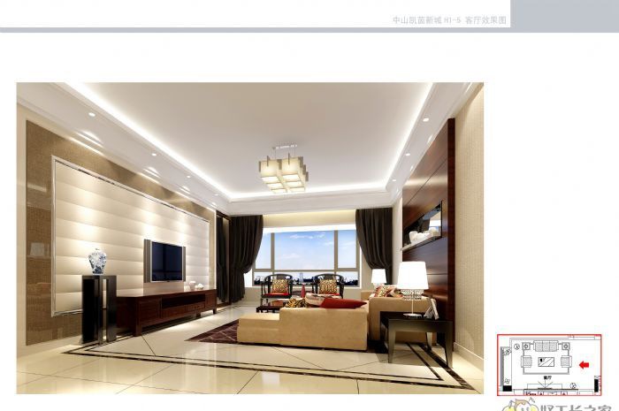 广州中山凯茵新城H-15装修效果图