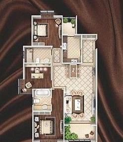 汉中汉俯公馆装修效果图