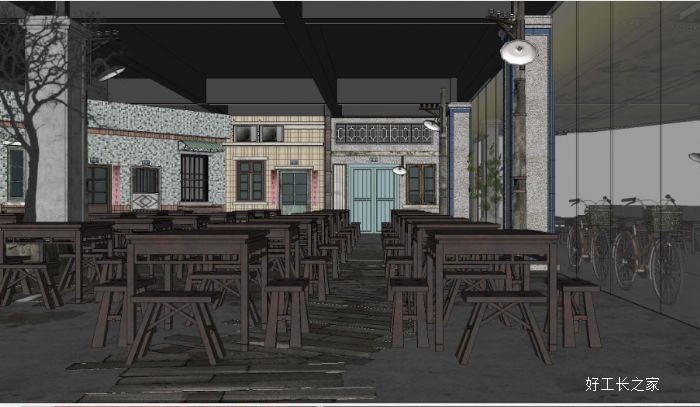 中山文和友龙虾馆装修效果图