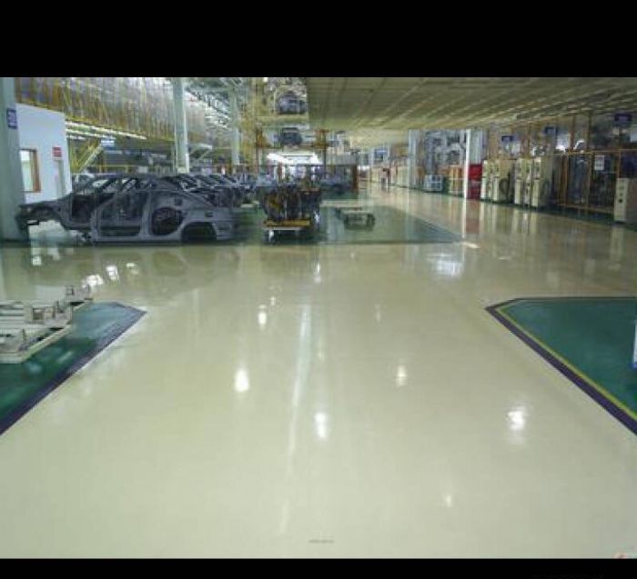 广州厂房地坪漆环氧自流平装修效果图