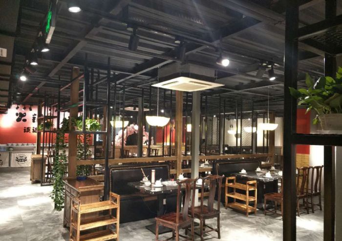 杭州天城东路御府川香火锅店装修效果图