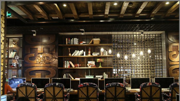 上海长宁区网咖装修效果图