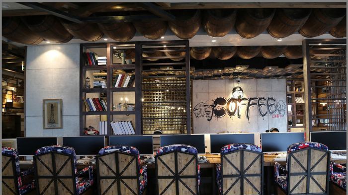 上海长宁区网咖装修效果图