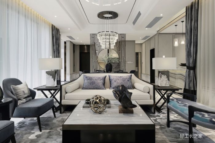 西安浐河别墅装修效果图