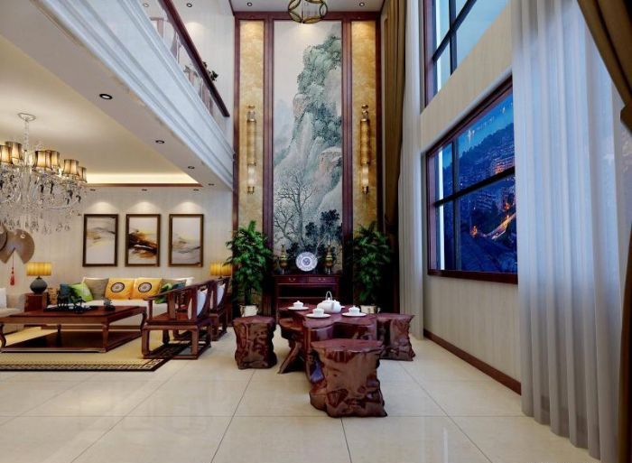 运城河津盛世家园B7-7装修效果图