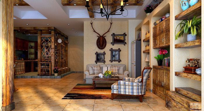 石家庄太行轩圃34#西户负一装修效果图