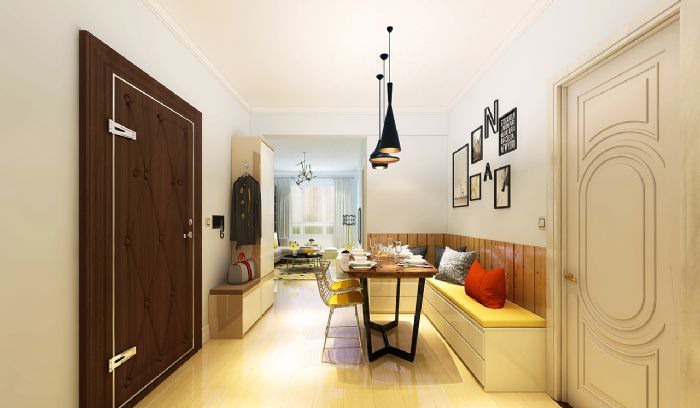 哈尔滨哈西华府两室一厅现代简约风格装修效果图