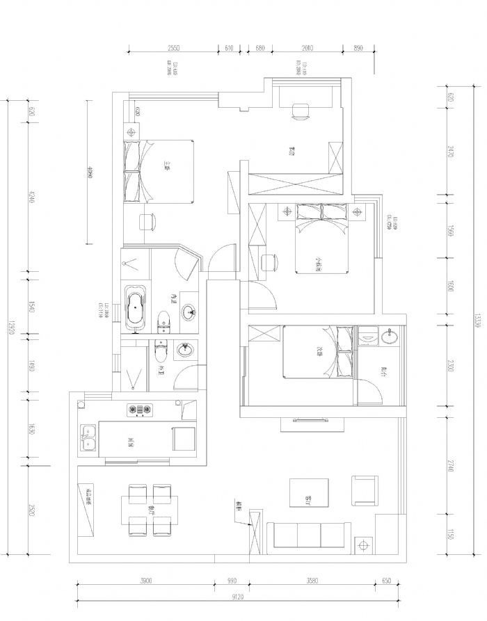 宜昌东茗苑小区装修效果图