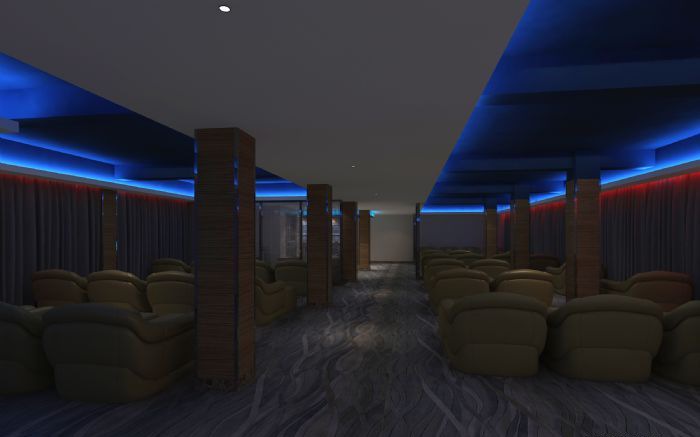 广州太和铜锣湾水疗会装修效果图