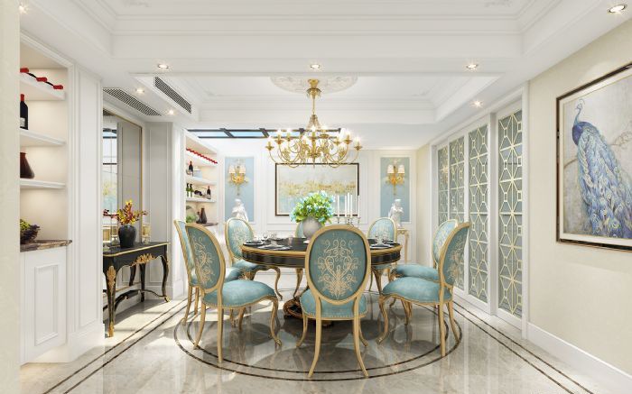 上海惠南镇东原艺墅法式装修效果图